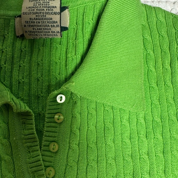 525 America Green Pullover Short Sleeve Sweater, Size‎ Large - Picture 9 of 9